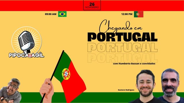 Chegando em Portugal